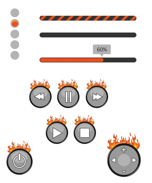 GI feu de musique — Image vectorielle