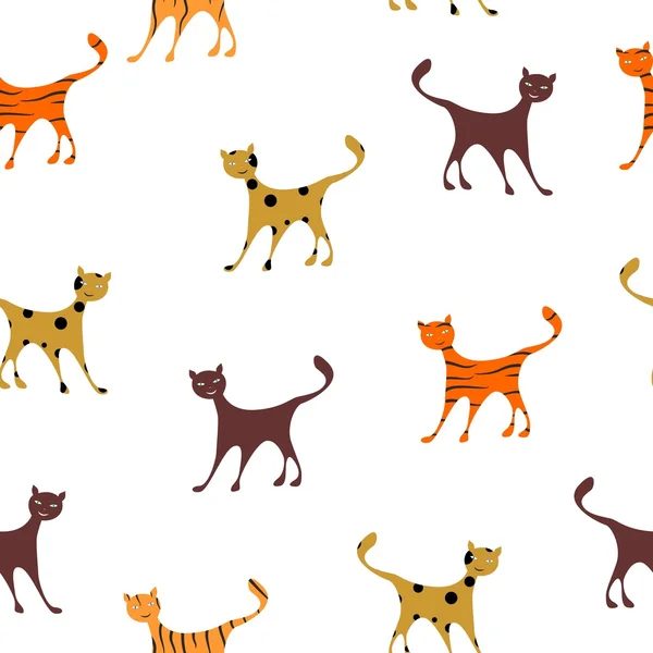 Fond de chats — Image vectorielle