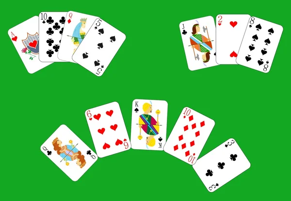 Die Spielkarten — Stockvektor