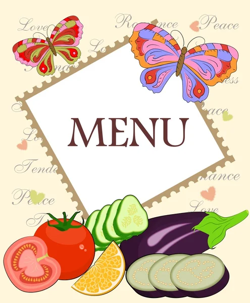 Le menu lumineux — Image vectorielle