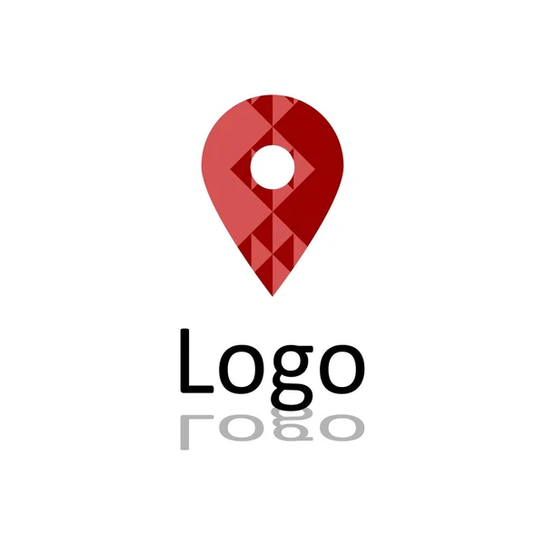 Le logo en rouge — Image vectorielle