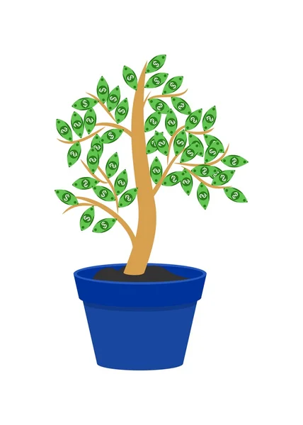 L'arbre de l'argent — Image vectorielle