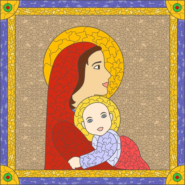 stained glass icon