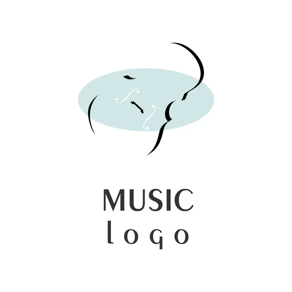 El logo musical — Vector de stock