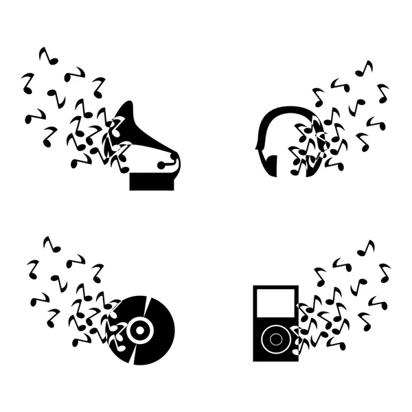 The music set — Stock Vector