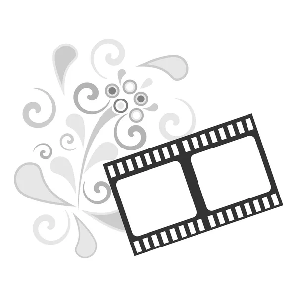 Blume und Film — Stockvektor