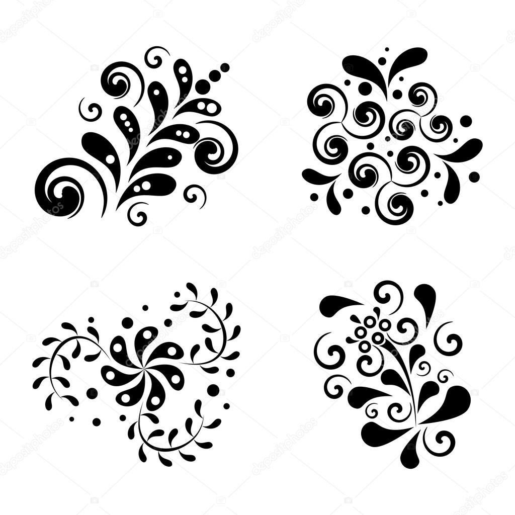 flower patterns set