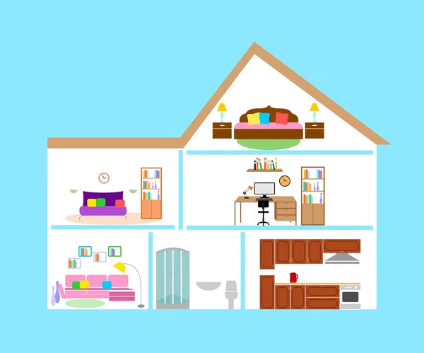 Hogar e interior — Vector de stock