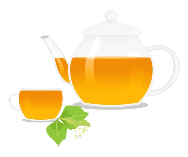 Липовый чай — стоковый вектор