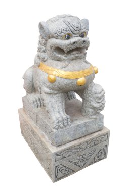 Tapınak, Tayland izole Asya mermer aslan