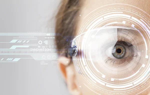 Óculos inteligentes futuristas — Fotografia de Stock