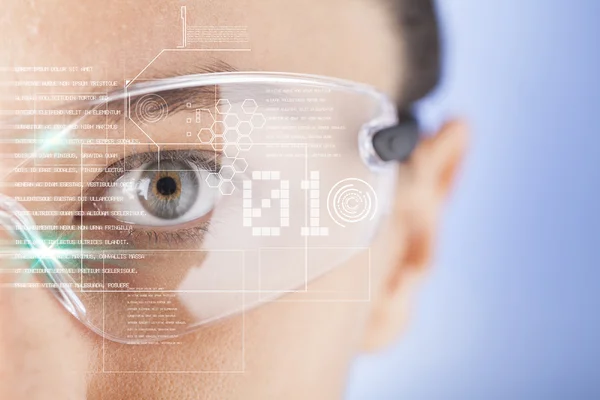 Futuristic smart glasses — Stock Photo, Image