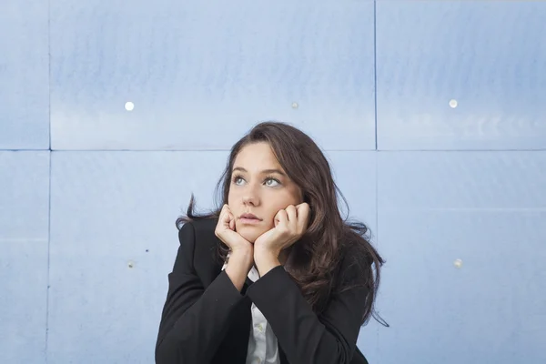 Mujer de negocios preocupada — Foto de Stock