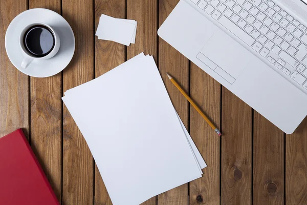 Werken op het Bureau — Stockfoto