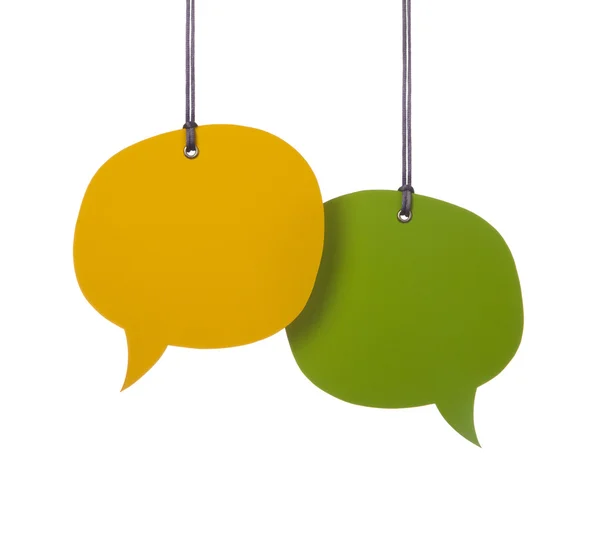 Hanging Speech Bubbles — Stock Photo, Image