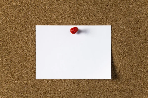 Note paper with Push Pin — Stock Photo, Image