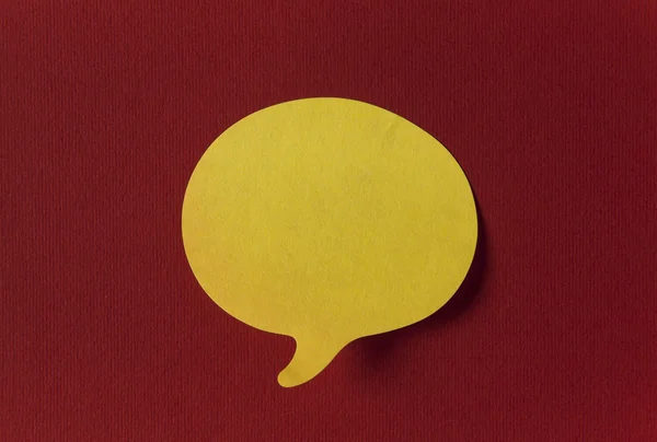 Yellow speech bubbles — Stock Photo, Image