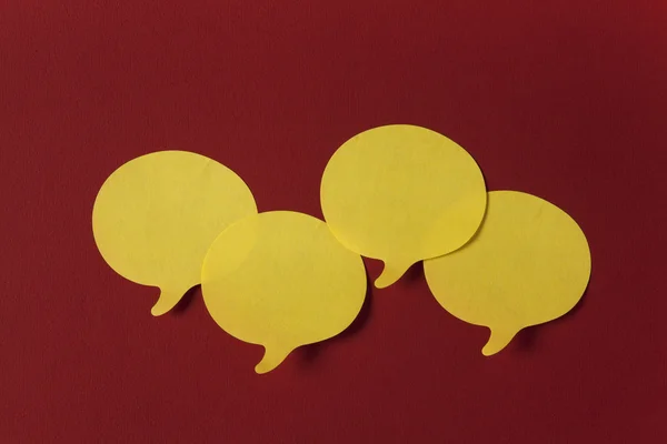 Yellow speech bubbles — Stock Photo, Image