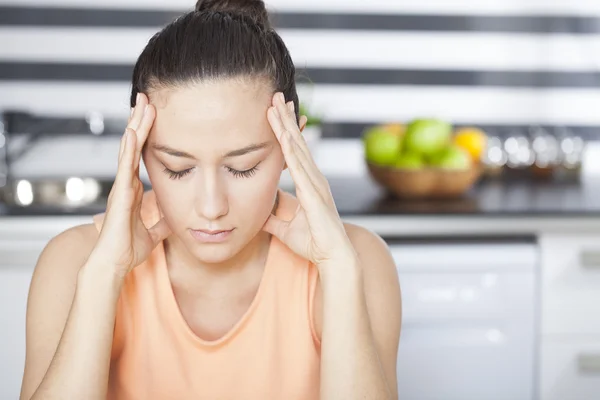 Stressed housewife — Stock Photo, Image