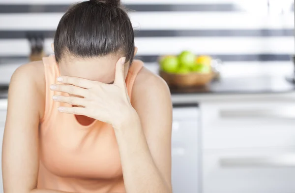 Stressed housewife — Stock Photo, Image