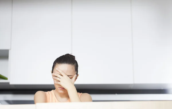 Stressed housewife — Stock Photo, Image