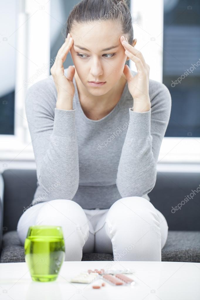 Depressed woman