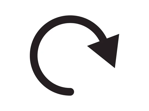 Undo Icon Zurück Oder Return Sign Vektorillustration Navigationstaste Für Benutzeroberfläche — Stockvektor