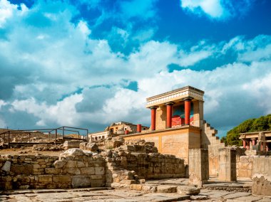 Sarayı, Knossos (Minotaur labirent) Girit'te kalıntıları
