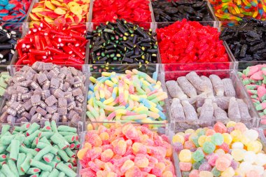 kleurrijke gummy snoepjes