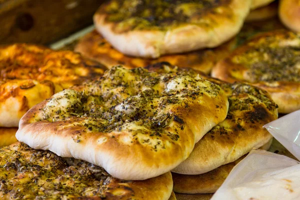 Flatbread z zaatar Obrazy Stockowe bez tantiem