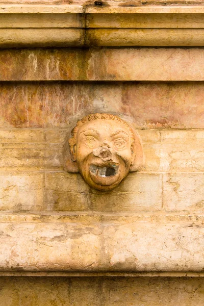 The mask on the fountain, Old City of Jerusalem — Stock Photo, Image