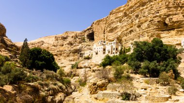 The Greek Orthodox Monastery of Saint George in Wadi Qelt clipart