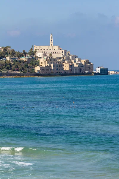 Jaffa, St. Peter's Church, widok z Tel Awiwu Obrazy Stockowe bez tantiem