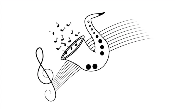 Musique de fond — Image vectorielle