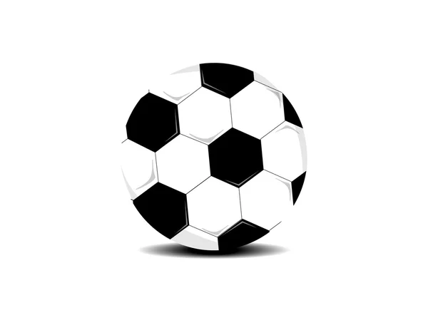ฟุตบอลหรือไอคอนบอลฟุตบอล — ภาพเวกเตอร์สต็อก