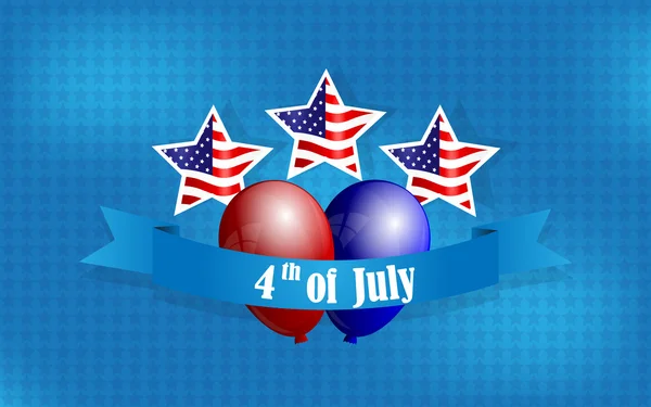 Feliz Día de la Independencia, 4 de julio — Archivo Imágenes Vectoriales