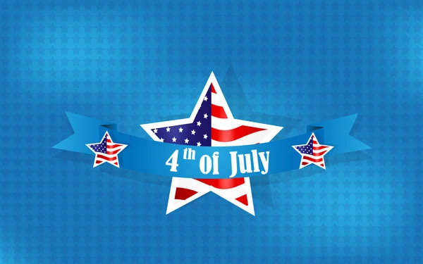 Lycklig självständighetsdagen bakgrund, 4 juli — Stock vektor
