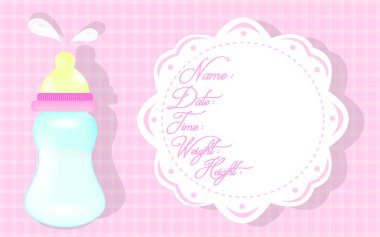 Bebek partisi kartı.