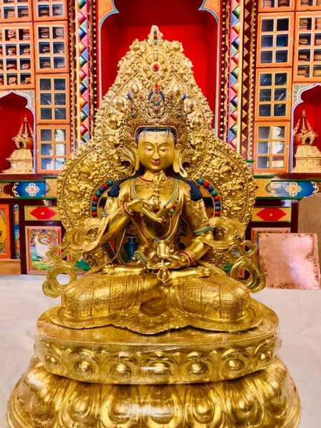 Pratica Del Buddha Vajrasattva Dorje Sems Dpa Una Meditazione Tantrica — Foto Stock