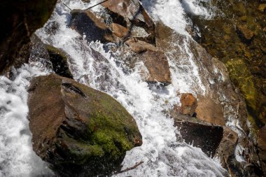Daha büyük bir derenin dalında küçük kaba bir taşma.