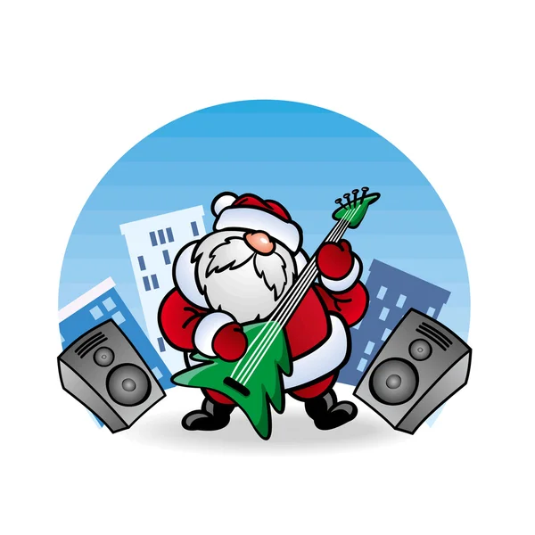 ¡Papá Noel! ¡Papá Noel! ¡Papá Noel! ¡Papá Noel! — Vector de stock