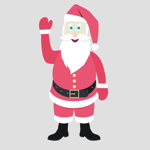 Saluti da Babbo Natale felice — Vettoriale Stock