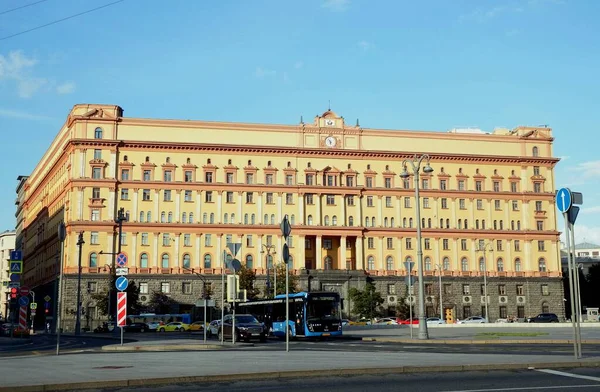 Moscú Rusia Plaza Lubyanka Edificio Del Servicio Federal Seguridad — Foto de Stock