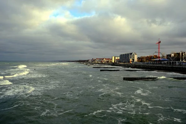 Morze Bałtyckie Miasto Zelenogradsk Obwód Kaliningradzki Rosja — Zdjęcie stockowe