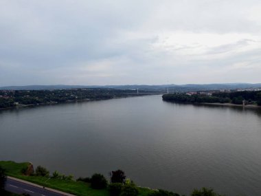 Sırbistan Cumhuriyeti, Novi Sad şehri, Petrovaradin kalesinden Tuna Nehri