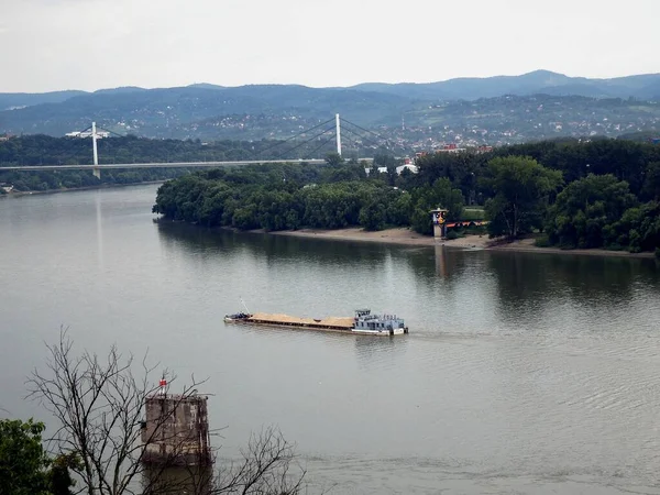 República Sérvia Cidade Novi Sad Danúbio Fortaleza Petrovaradin — Fotografia de Stock