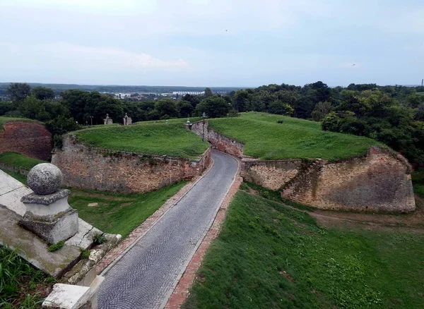 Republika Srbsko Město Novi Sad Stará Rakouská Pevnost Petrovaradin — Stock fotografie