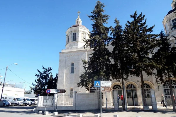 Jerusalem Kirche Der Heiligen Dreifaltigkeit Die Russische Kirchliche Mission Jerusalem — Stockfoto