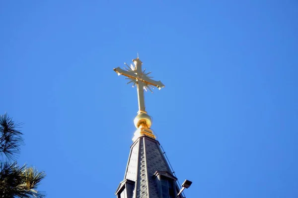 Jerusalén Monte Los Olivos Monasterio Ortodoxo Ascensión Iglesia Ortodoxa Rusa — Foto de Stock