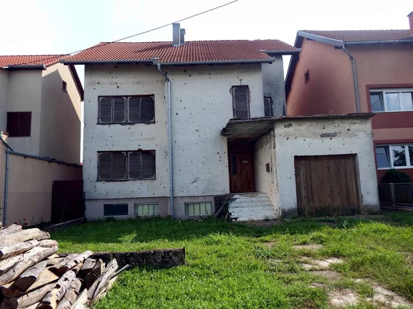 Republik Kroatien Stadt Vukovar Zerstörung Nach Kämpfen Den Frühen 90Er — Stockfoto